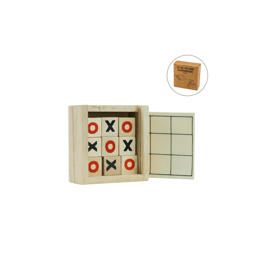 Personalized Wooden Tic Tac Toe Game Set - Image 5