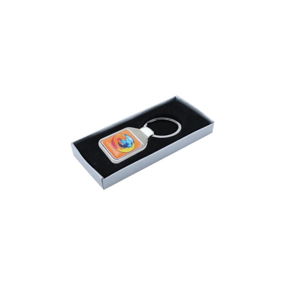 Personalised Metal Keychain with Double-Sided Logo - Image 3
