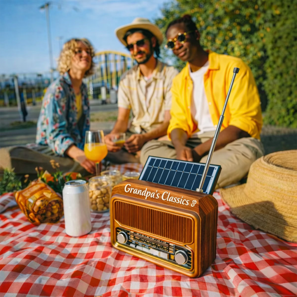 Personalized Vintage Bluetooth Speaker