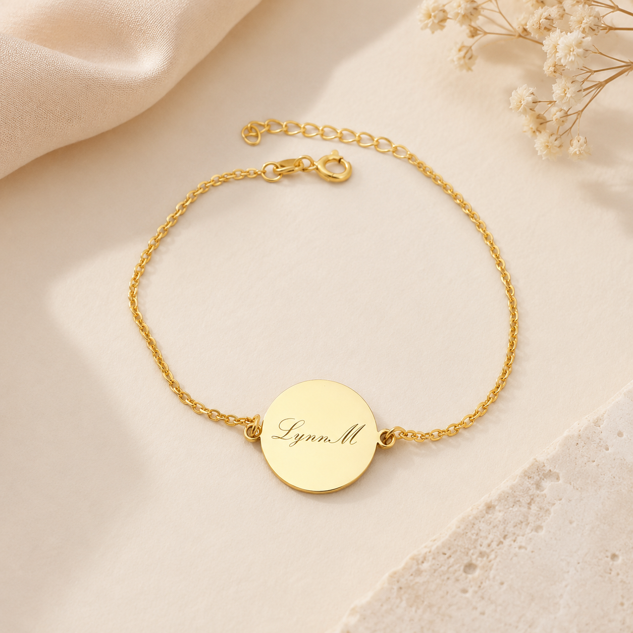 Personalized Engraved Name Bracelet