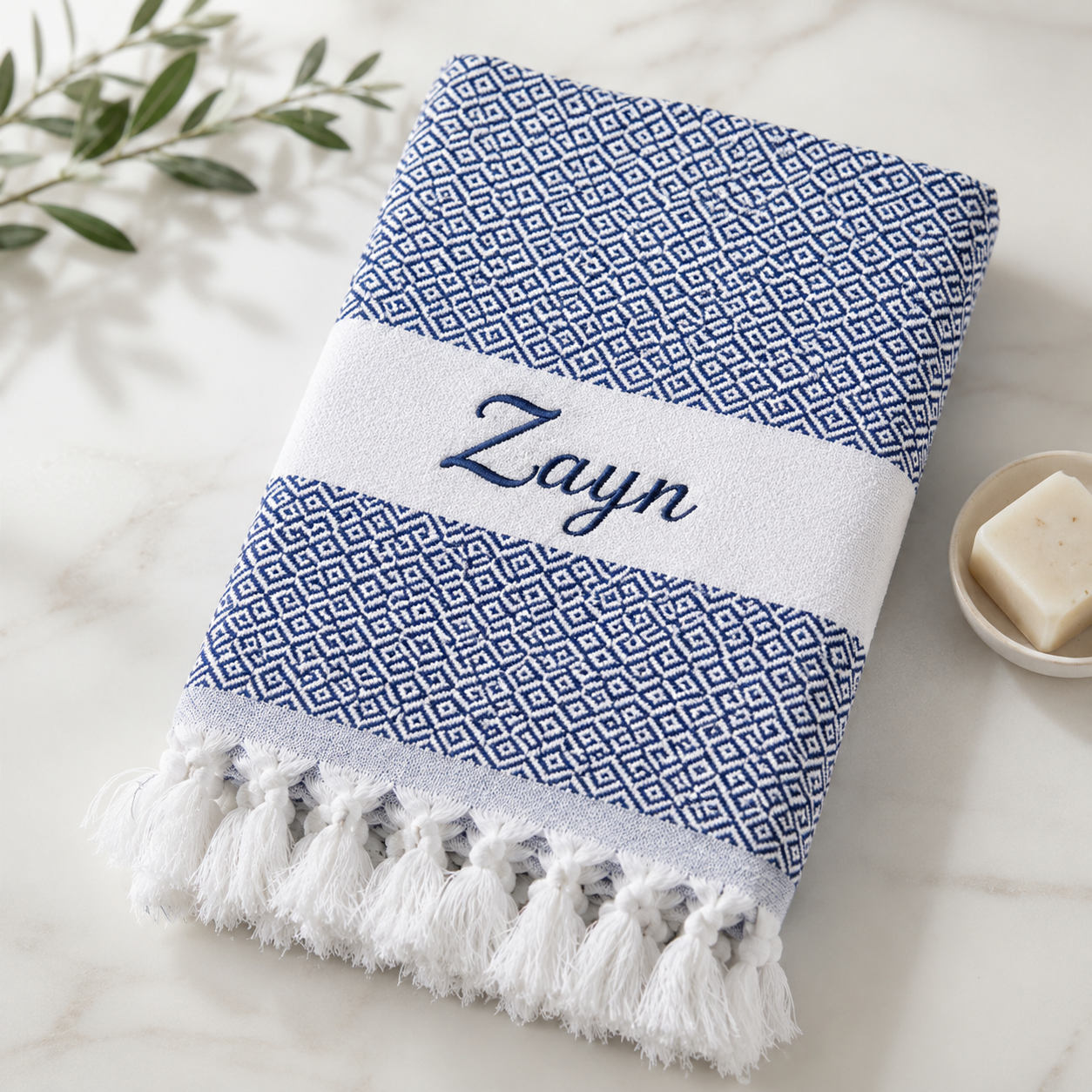 Personalized Cotton Towels - Pink - Image 10