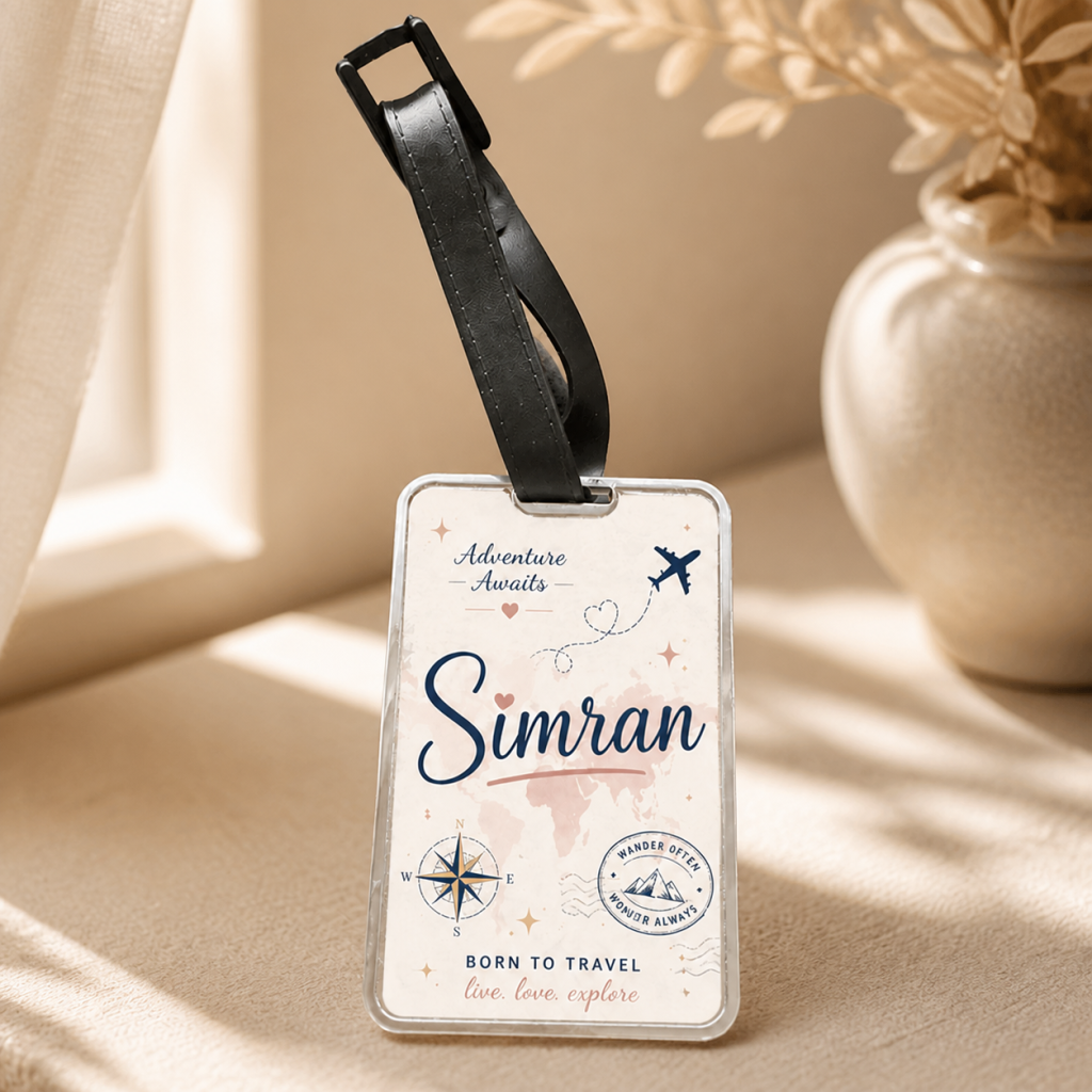 Personalized Metal Travel Luggage Tag