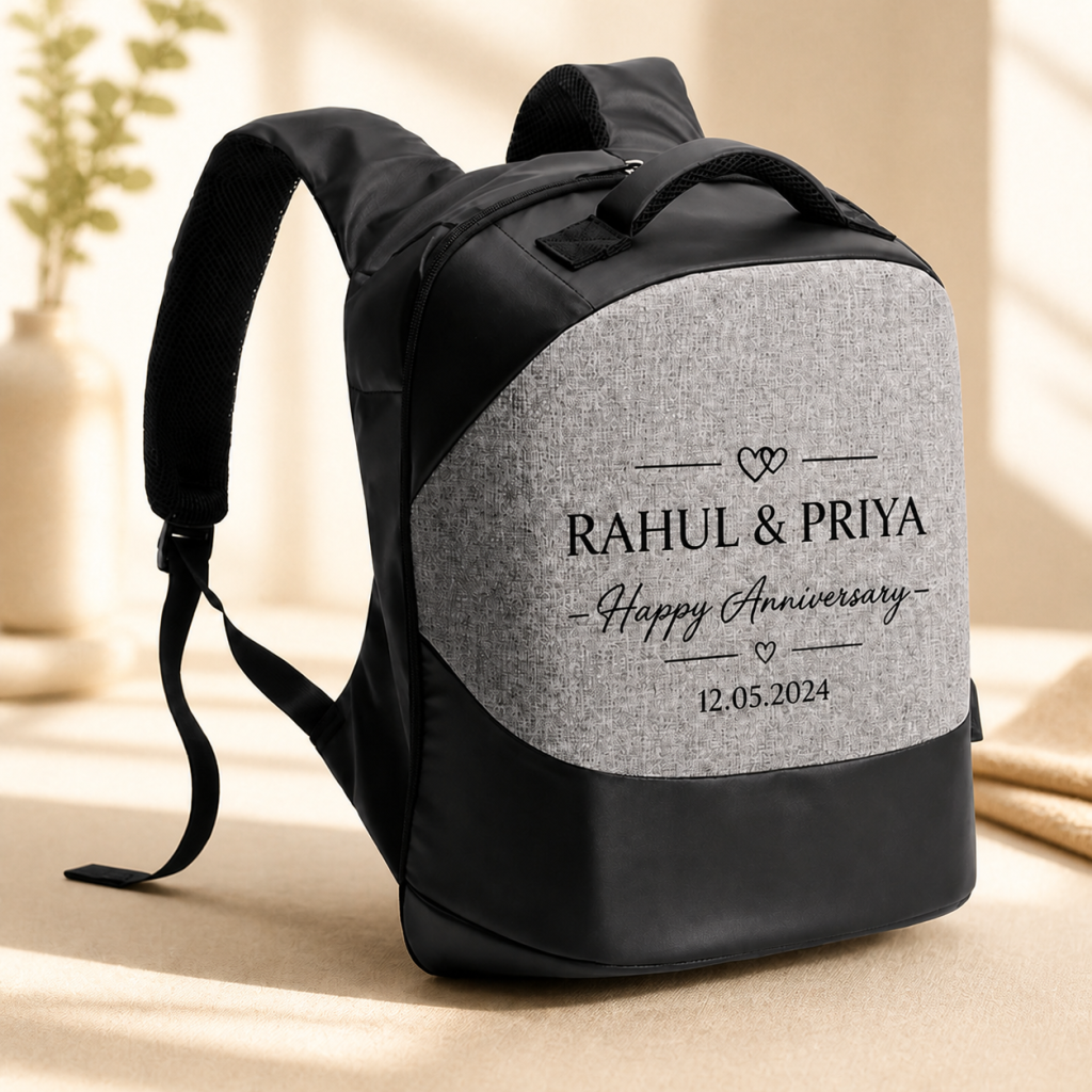 Personalized Anti-Theft Business Backpack – Waterproof Laptop Bag with USB Charging Port