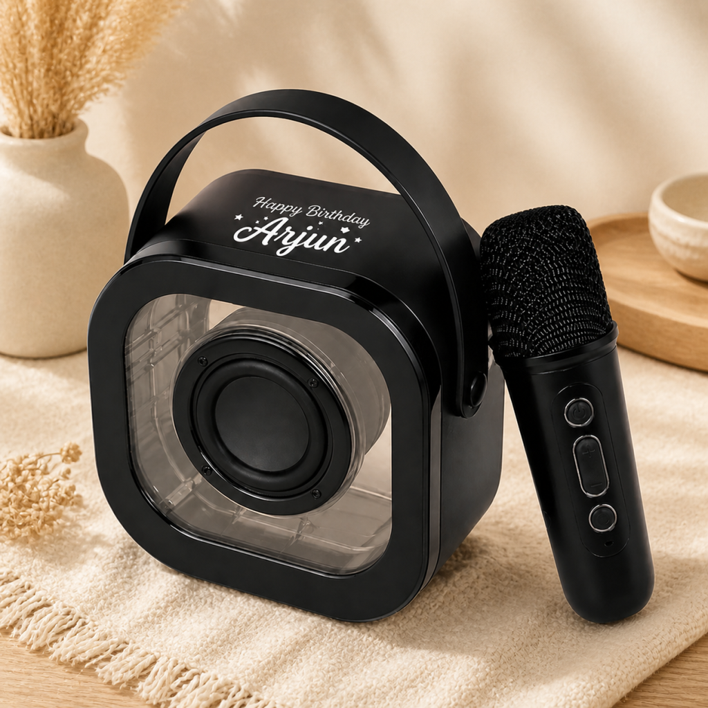 Personalized Portable Karaoke Speaker with Microphone