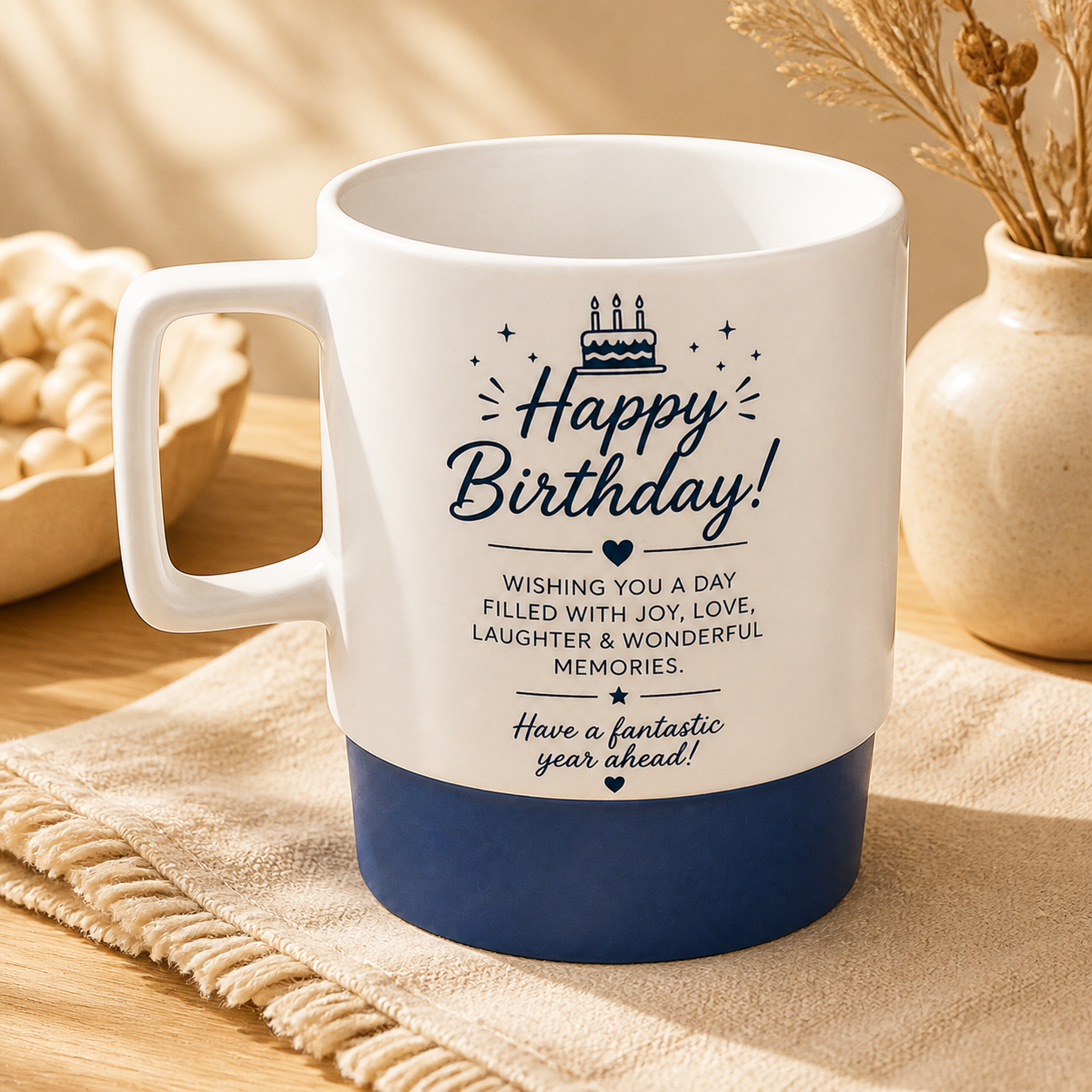 Personalized Ceramic Mug with Color Base