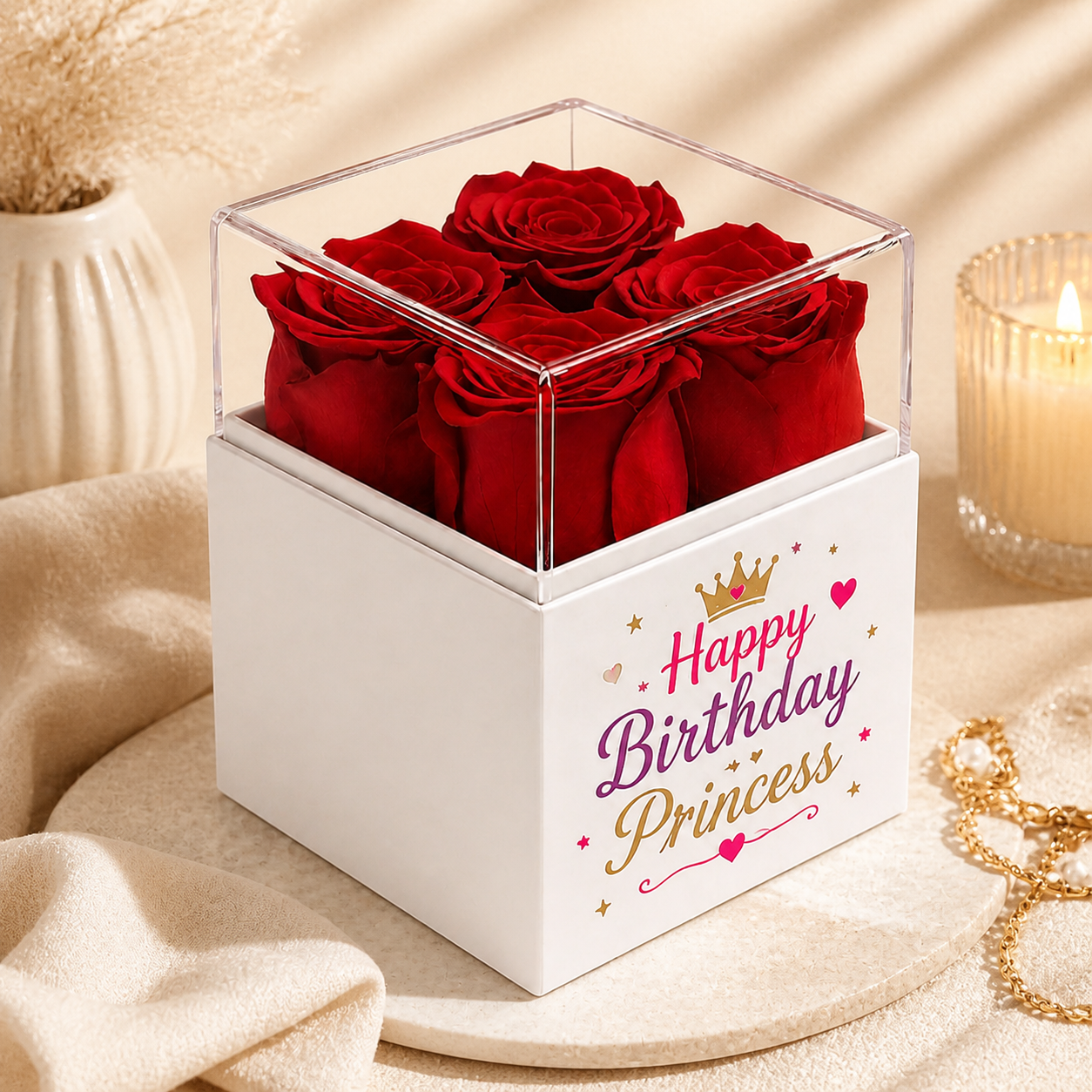 Personalized Forever Rose Gift Box