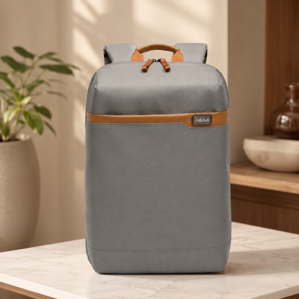 Personalized RPET Business Pro Laptop Backpack - Grey