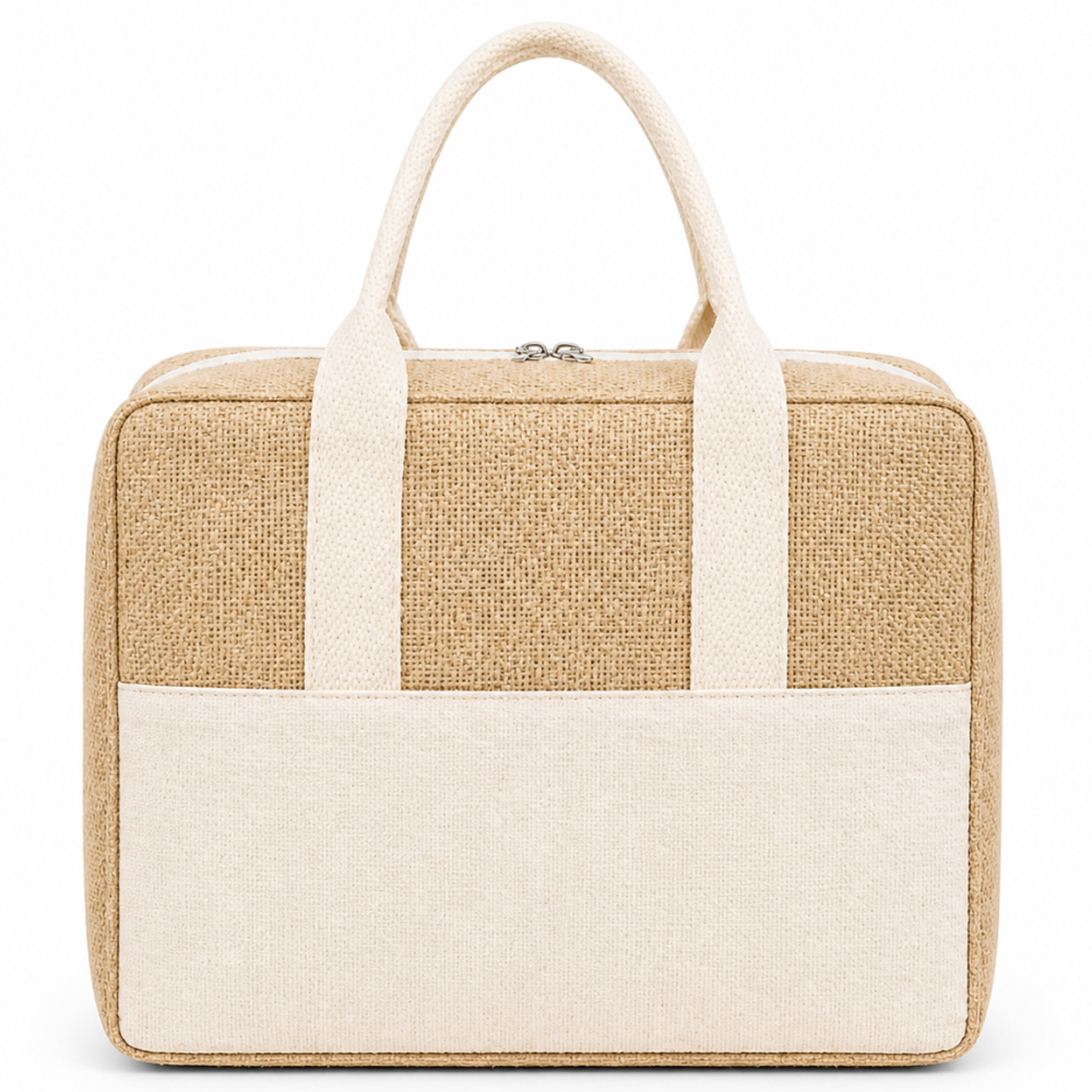 Personalised Jute Cooler Lunch Bag