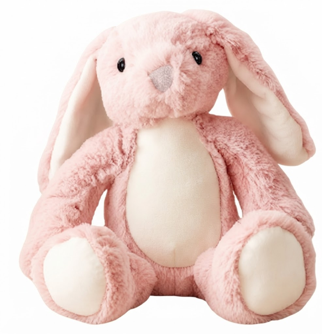Personalized Bunny Plush with Custom Message – Pink