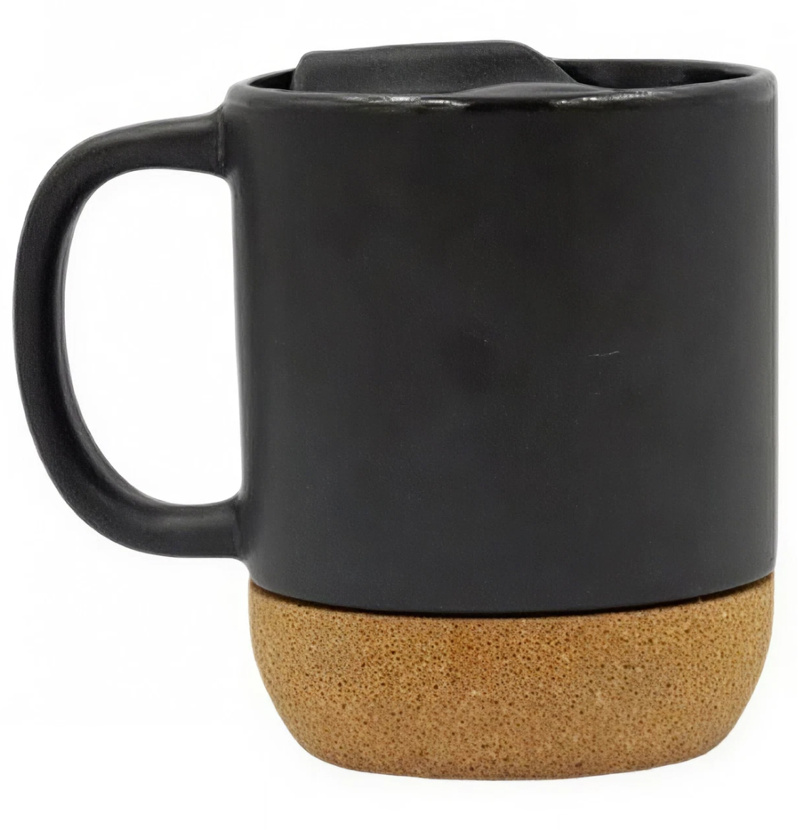 Personalized Ceramic Mug with Lid – Black