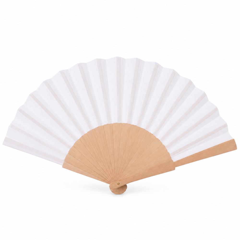 Personalized Foldable Hand Fan – Bamboo