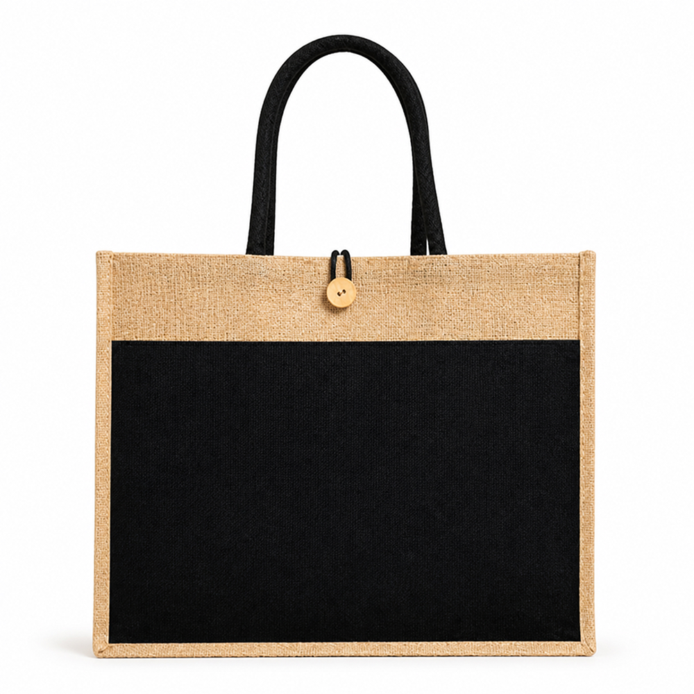 Personalized Jute Bag with pocket