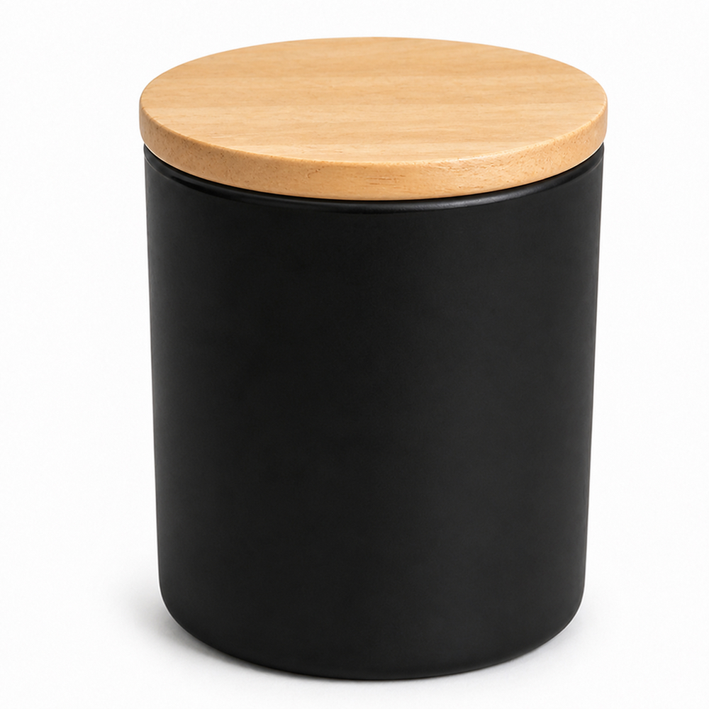 Personalized Scented Candle with Wooden Lid