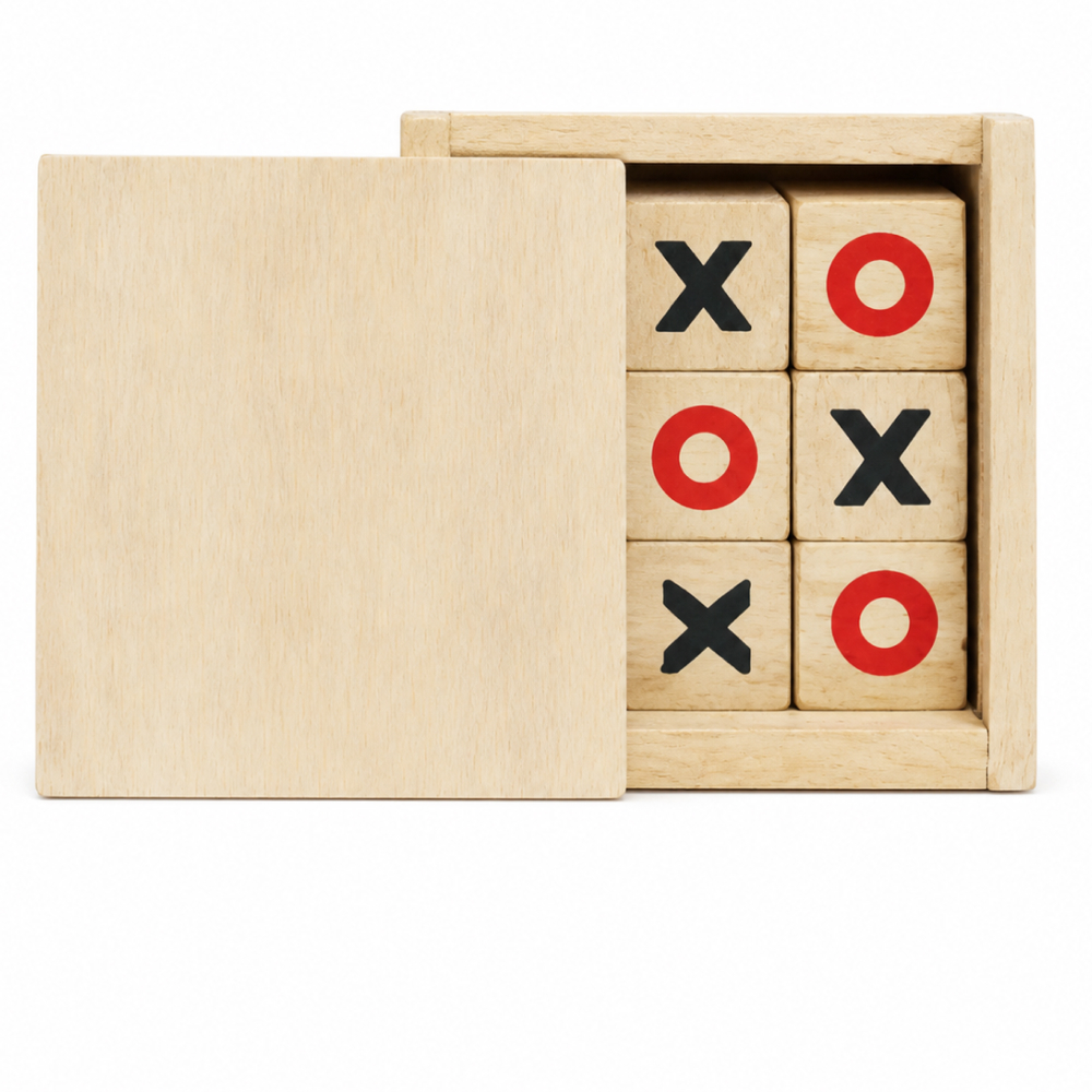 Personalized Wooden Tic Tac Toe Game Set