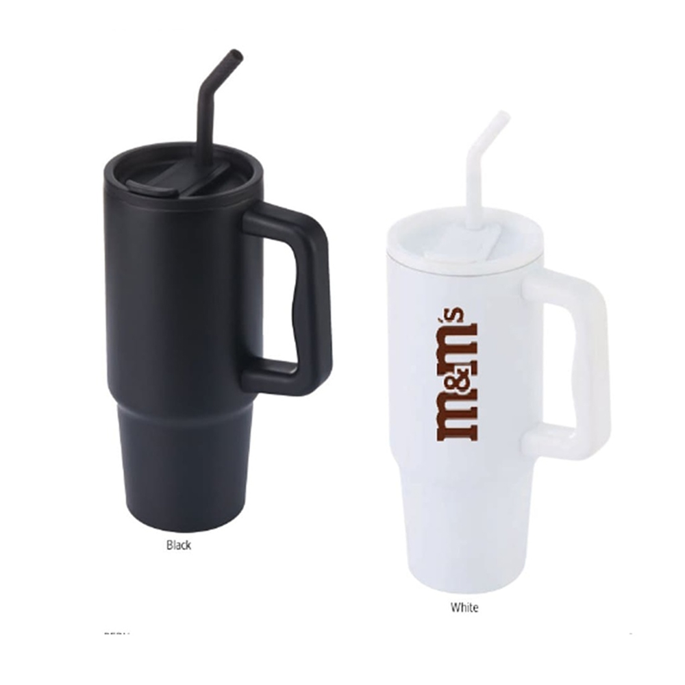 Personalized 1200ml Insulated Tumbler - White - Image 7