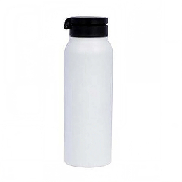 Personalized 760ml Magnetic Phone Holder Insulated Water Bottle – White