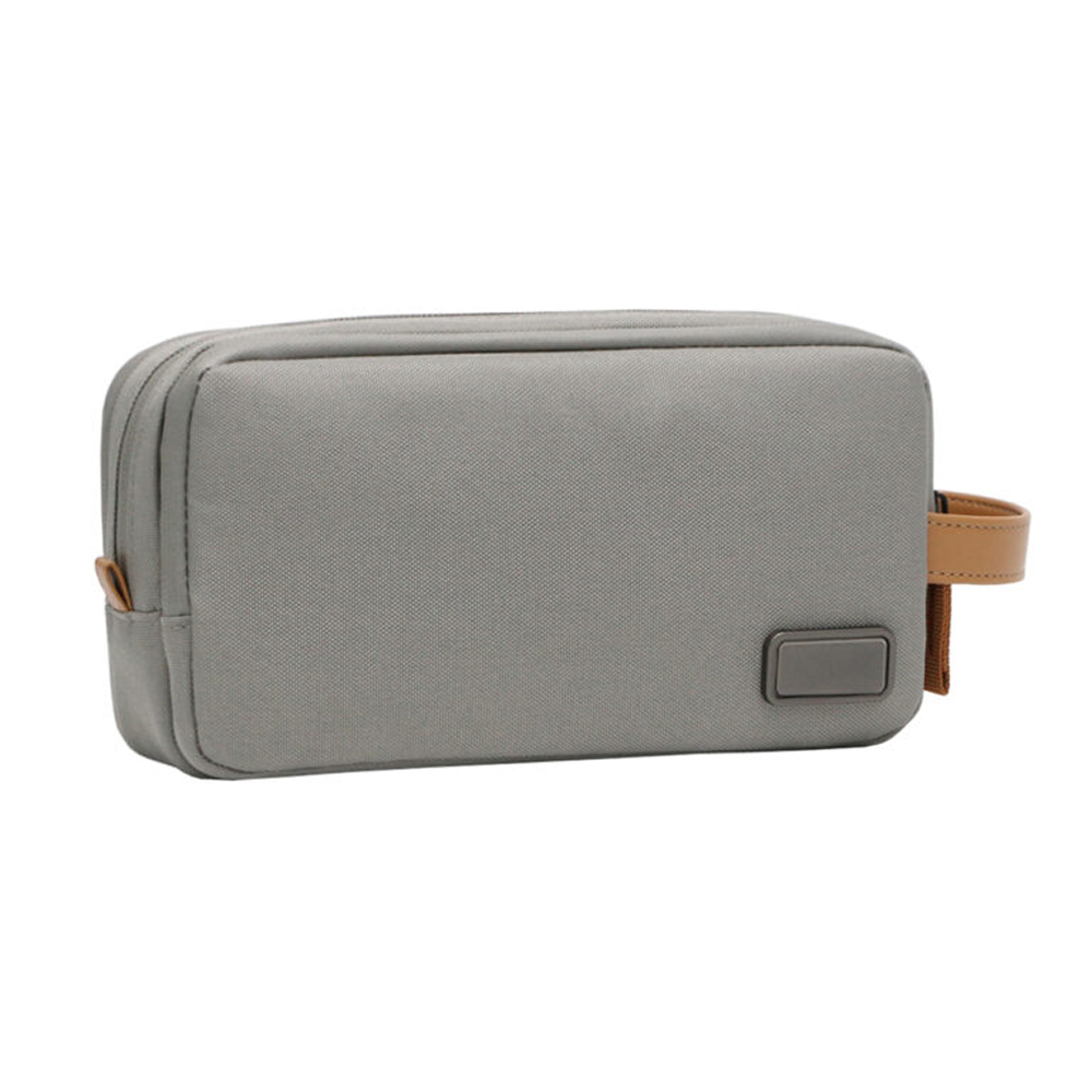 Personalized RPET Tech Organizer Pouch - Grey - Image 3