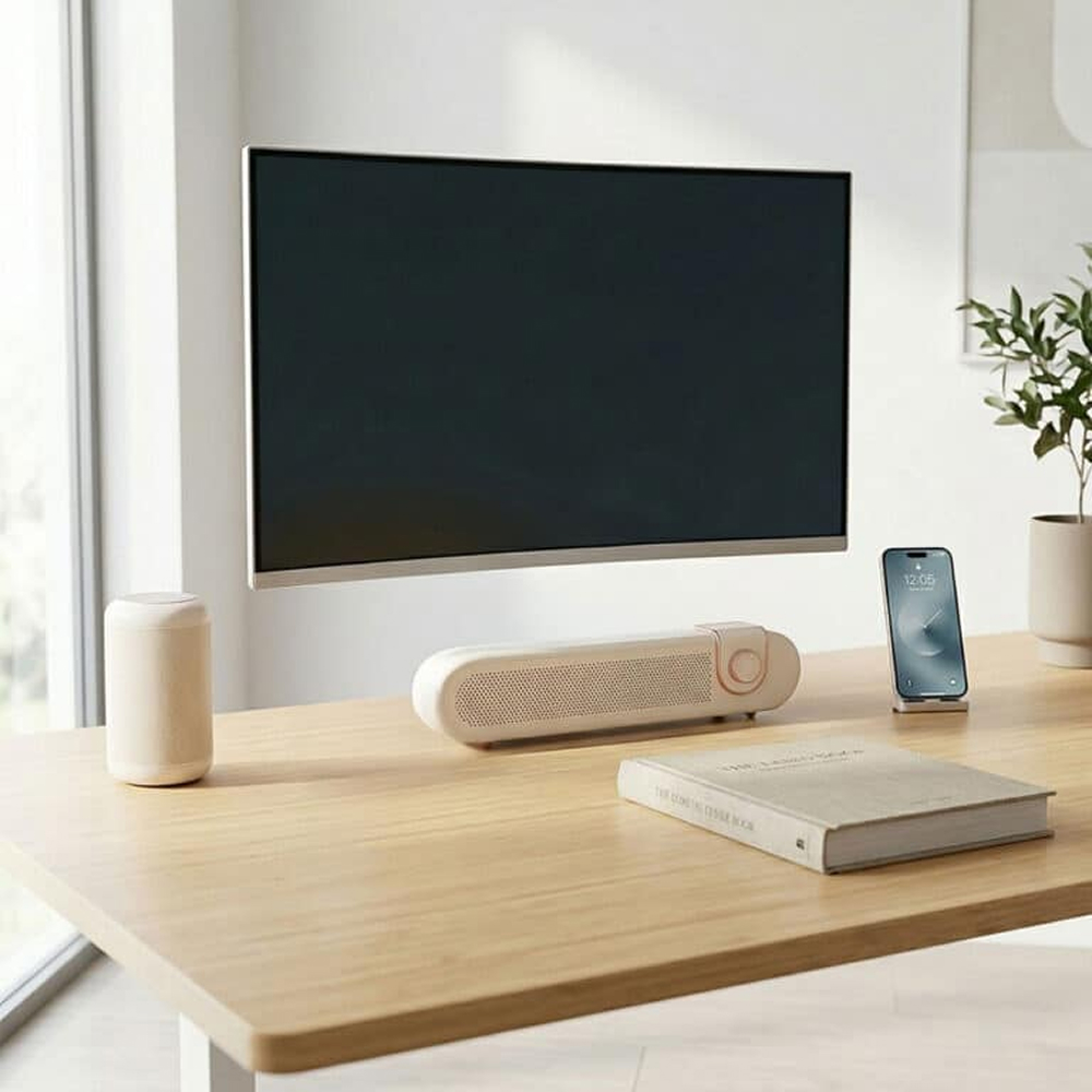 Personalized Sound Bar Bluetooth Speaker - White - Image 5