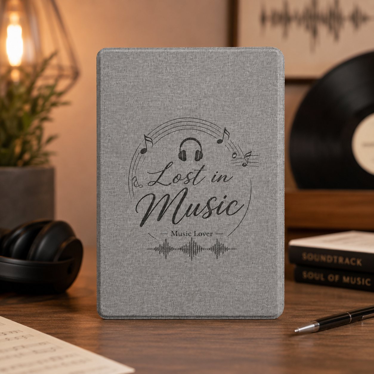 Personalized USB Note A5 Notebook with 32GB Flash Drive - Grey