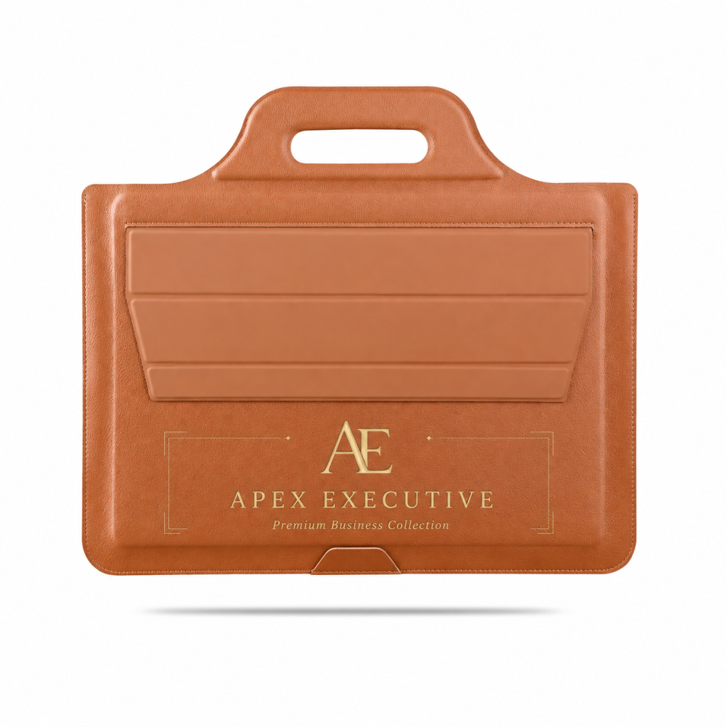 Personalized LapCase Pro Laptop Sleeve Workstation - Brown