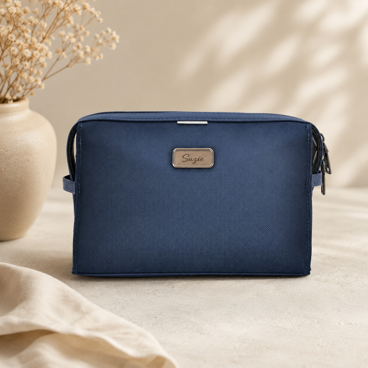 Personalized O Clutch Pouch - Blue